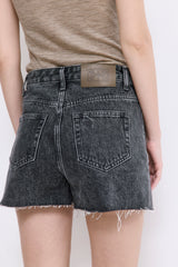 Mid Rise Denim Shorts