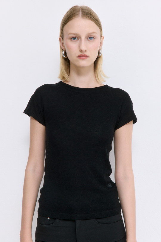Fitted Wool Cup Tee - Dé Rococo