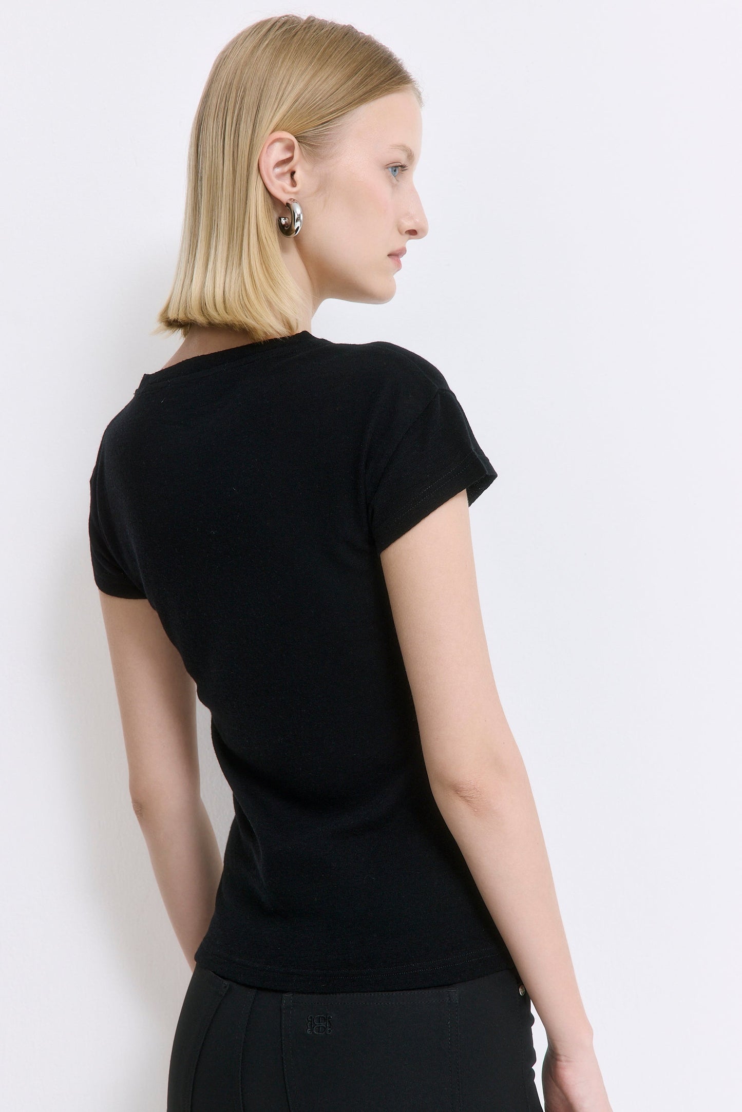 Fitted Wool Cup Tee - Dé Rococo