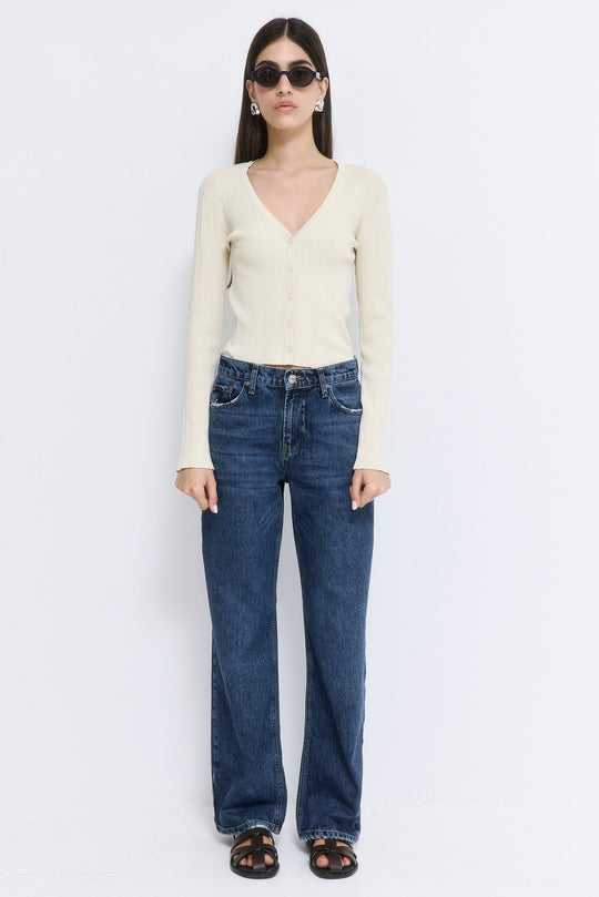 No.11| Mid Rise Full Length Baggy Denim - Dé Rococo