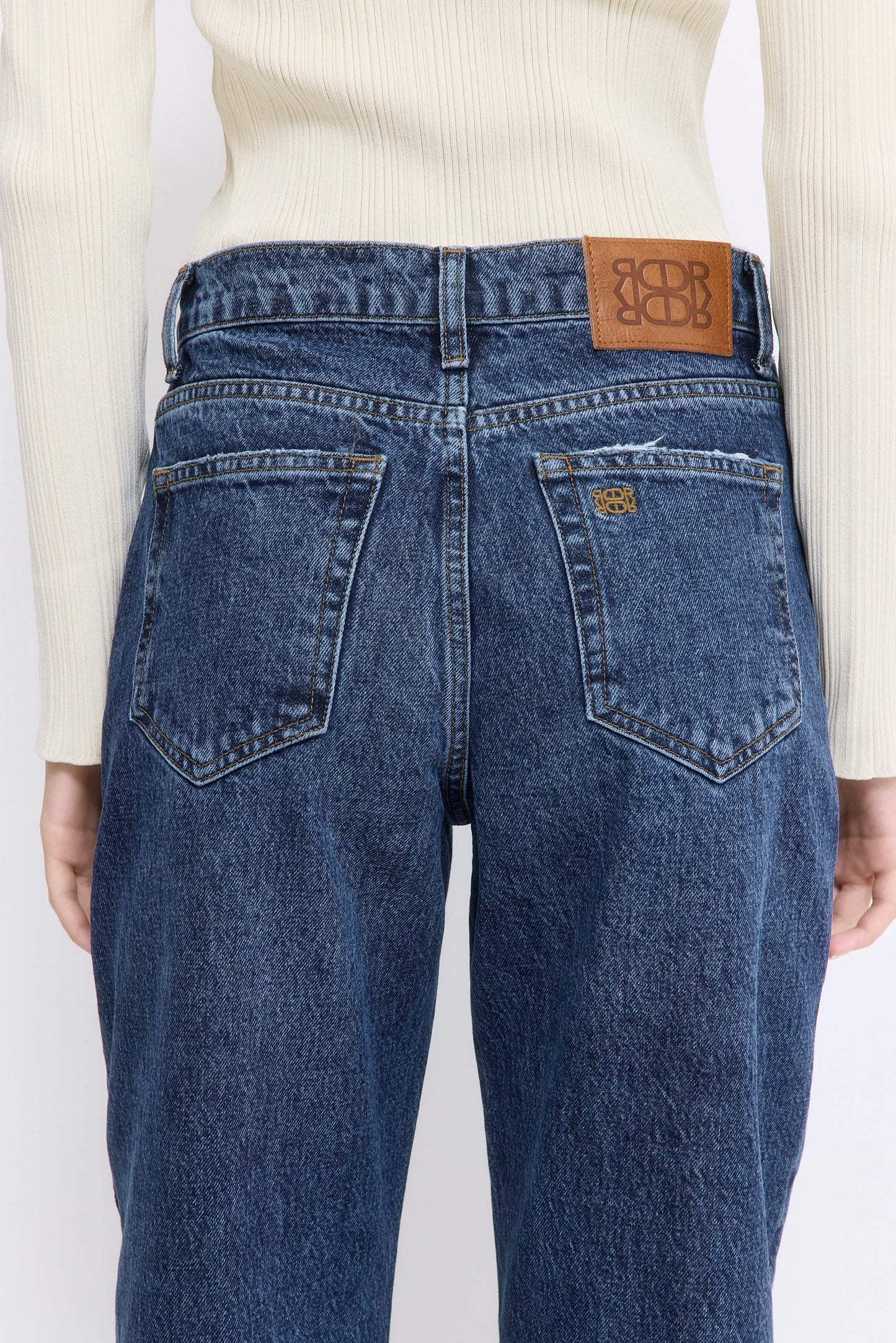 No.11| Mid Rise Full Length Baggy Denim - Dé Rococo