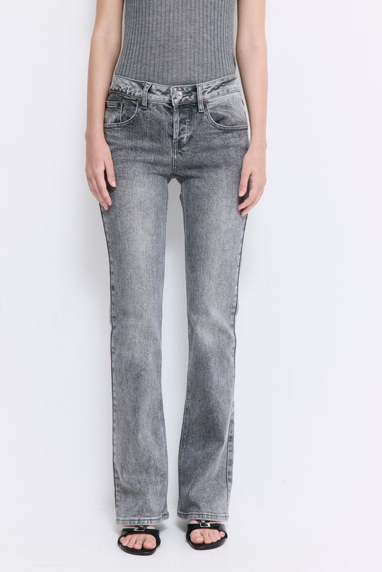No.17| Mid Rise Bootcut Denim - Dé Rococo