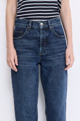 No.5| High Waist Straight Cropped Denim