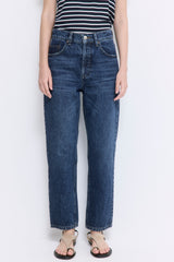 No.5| High Waist Straight Cropped Denim
