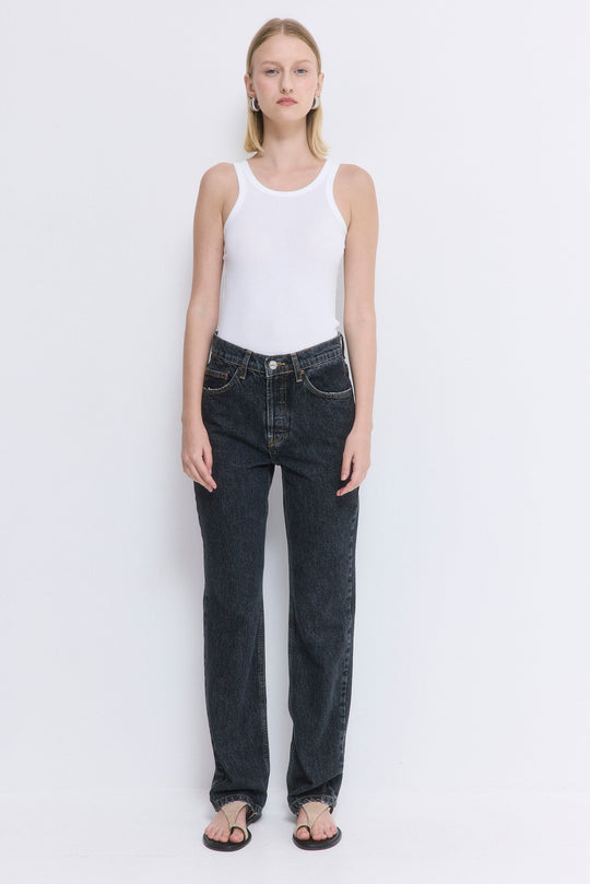 No.6| High Waisted Straight Full Length Denim
