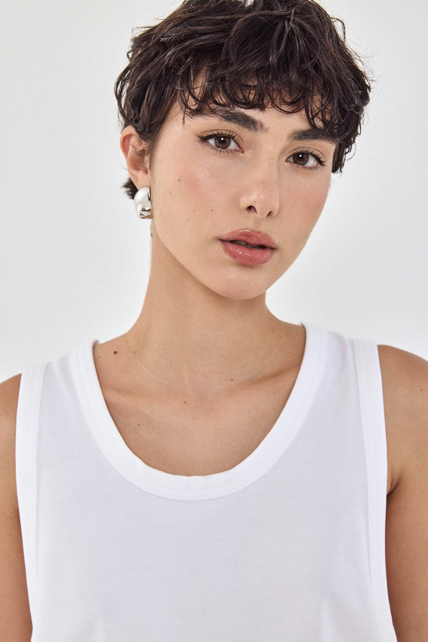 Heavy Cotton Boxy Tank Top - Dé Rococo