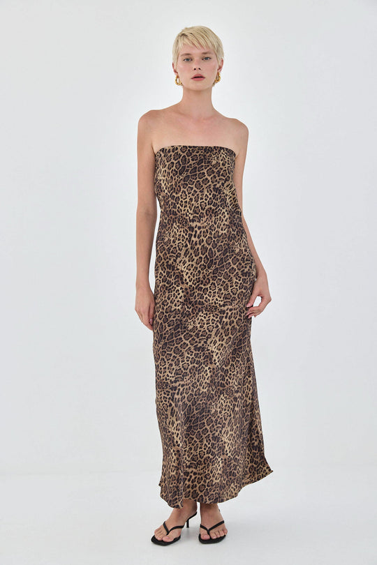 Satin Strapless Dress - Dé Rococo