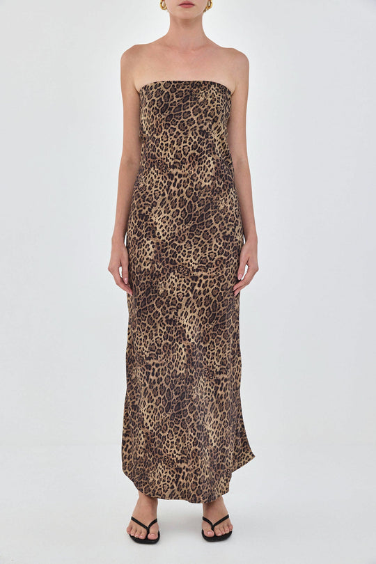 Satin Strapless Dress - Dé Rococo