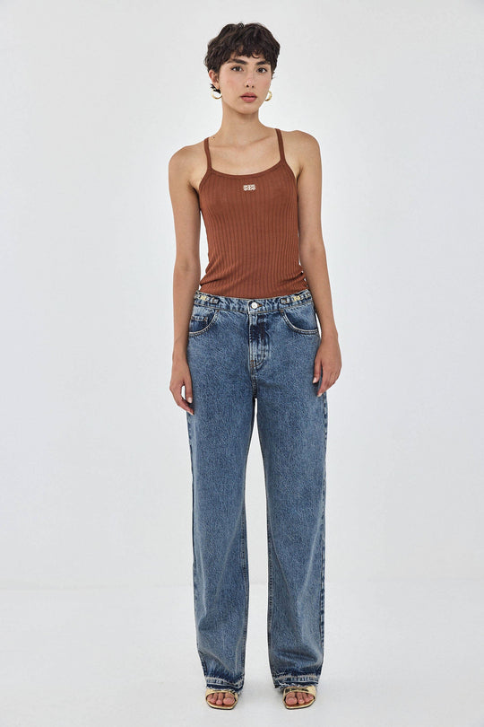 No.11| Mid Rise Full Length Baggy Denim - Dé Rococo