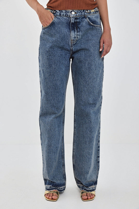 No.11| Mid Rise Full Length Baggy Denim - Dé Rococo