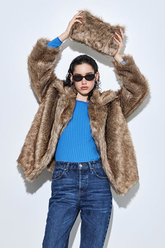 Faux Fur Clutch - Dé Rococo