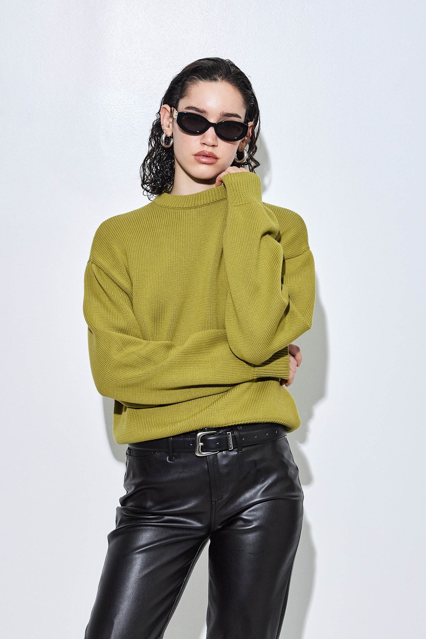 Cotton Crew Neck Sweater - Dé Rococo