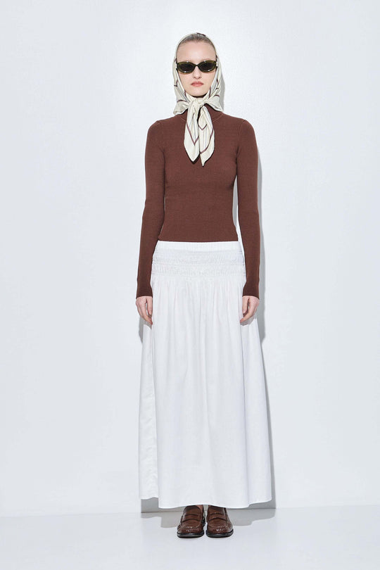 Ribbed Turtleneck Top - Dé Rococo