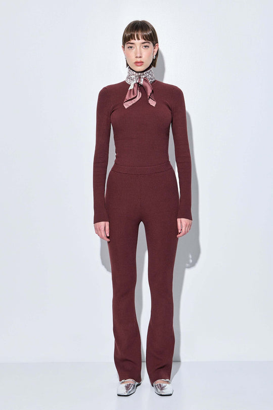Ribbed Flared Leggings - Dé Rococo