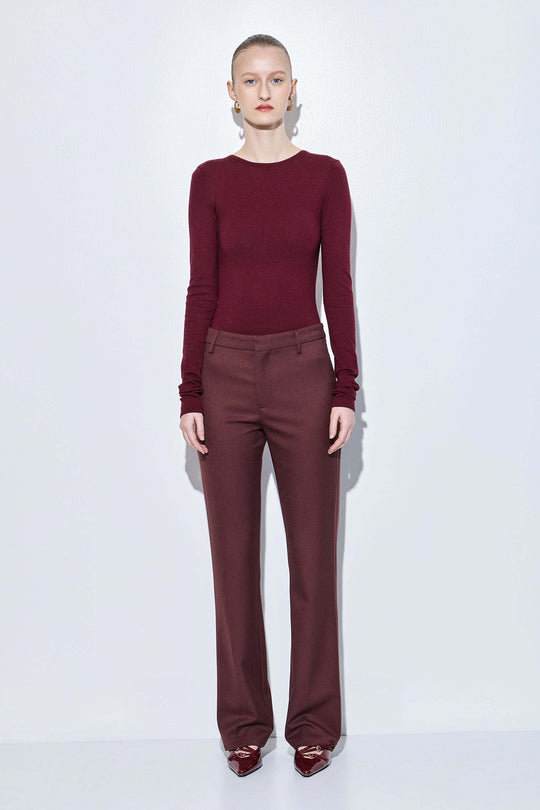 Knitted Open Back Buckled Top - Dé Rococo