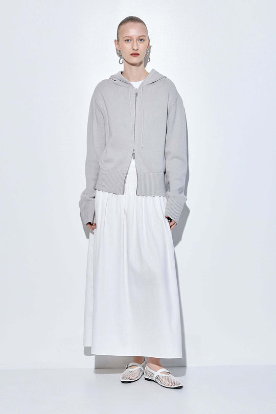 Double Zipper Cotton Hoodie