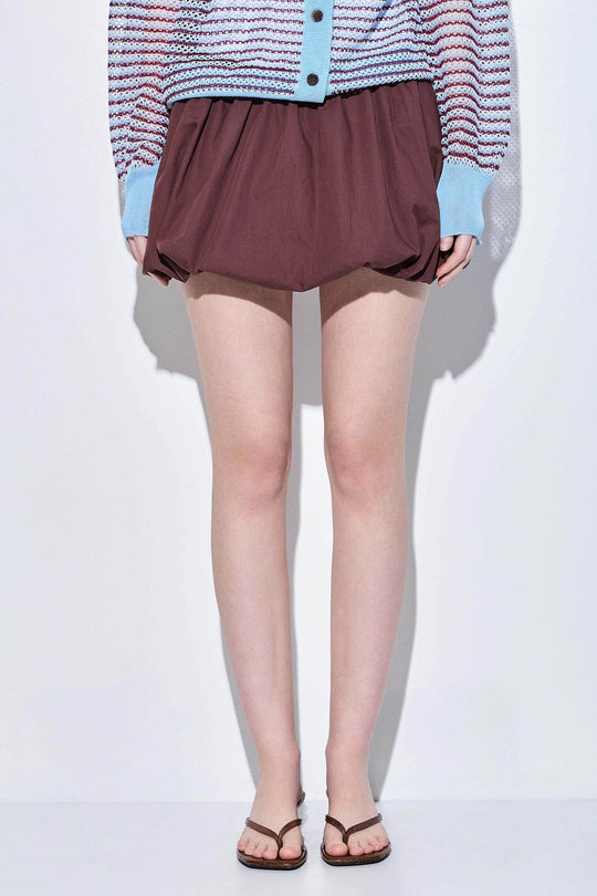 Poplin Bubble Mini Skirt - Dé Rococo