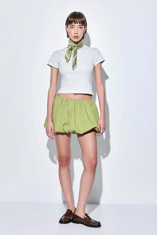 Poplin Bubble Mini Skirt - Dé Rococo