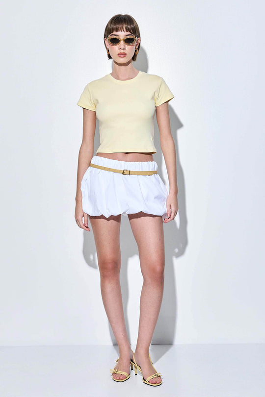 Poplin Bubble Mini Skirt - Dé Rococo