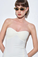 Tailored Daddy Corset Maxi Dress