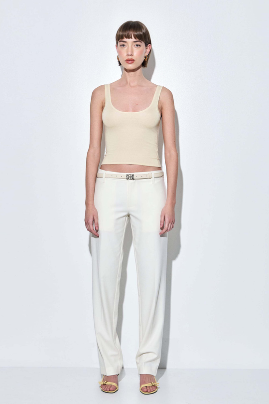 Low Rise Tailored Daddy Pants - Dé Rococo