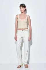 Deep Scoop Knitted Tank Top