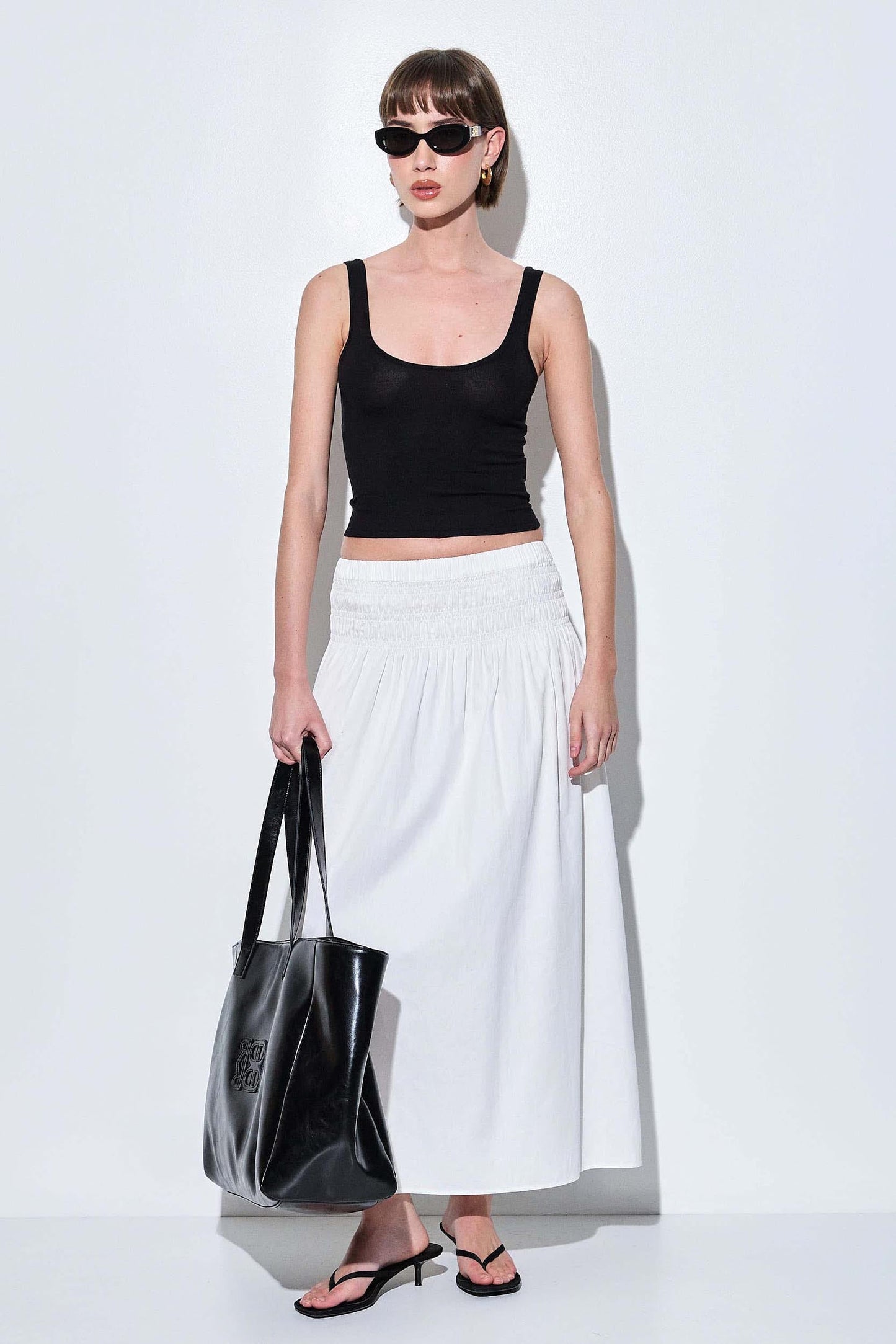 Deep Scoop Knitted Tank Top - Dé Rococo