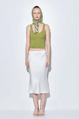 Deep Scoop Knitted Tank Top