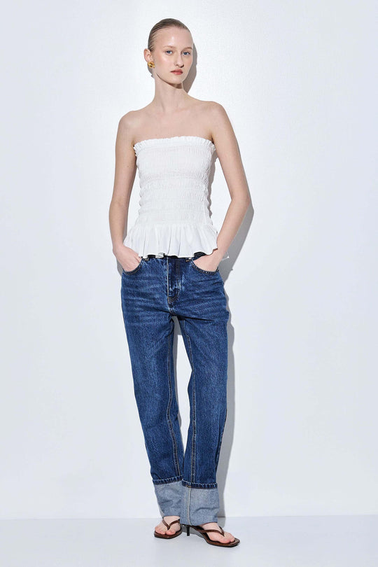 Strapless Shirred Top - Dé Rococo