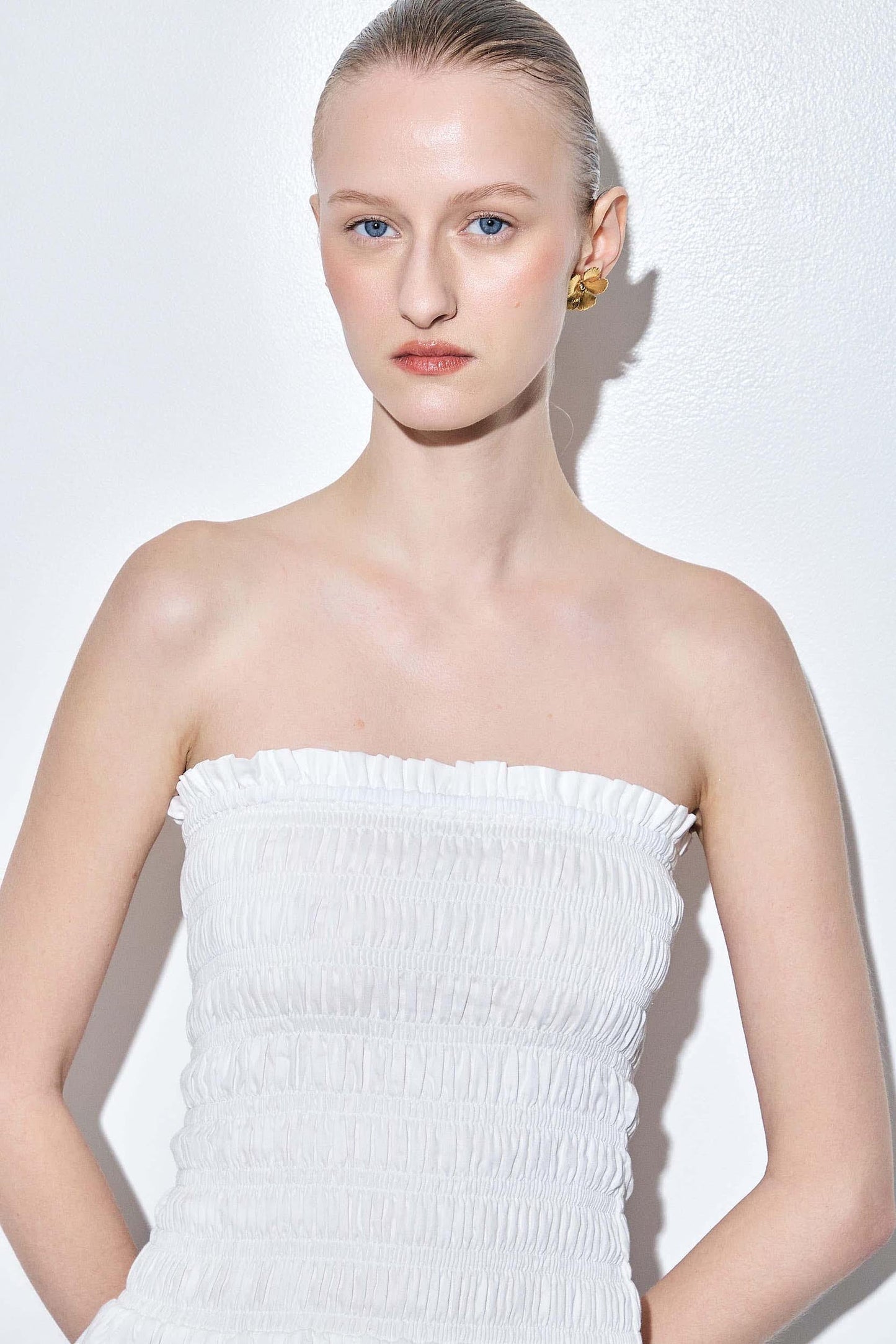 Strapless Shirred Top - Dé Rococo