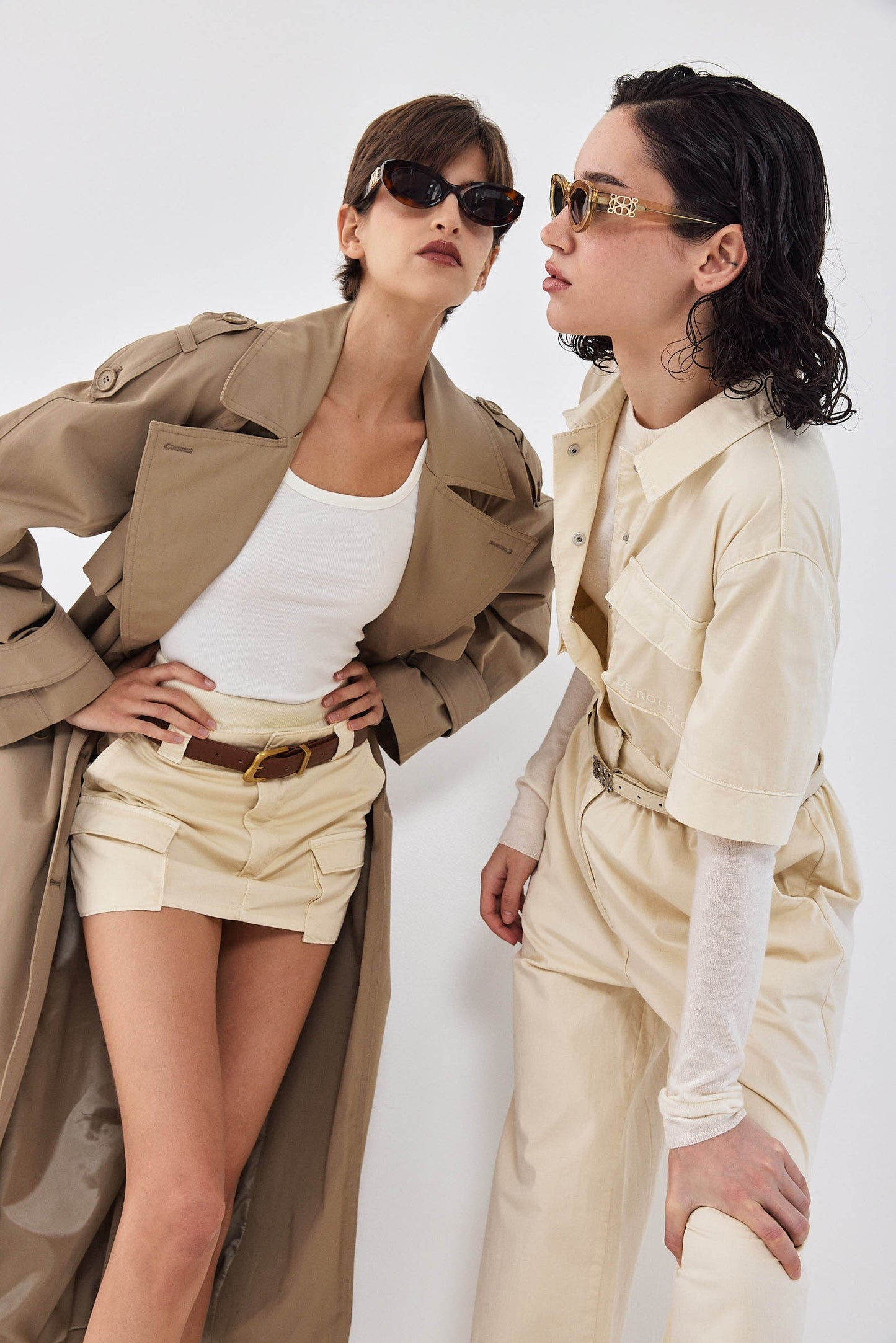 Short Sleeved Cargo Jumpsuit - Dé Rococo