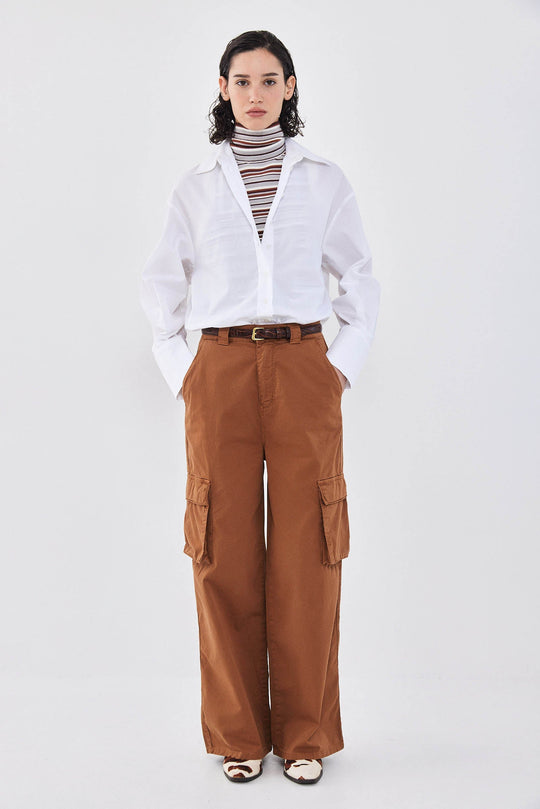 High Waisted Cargo Pants - Dé Rococo