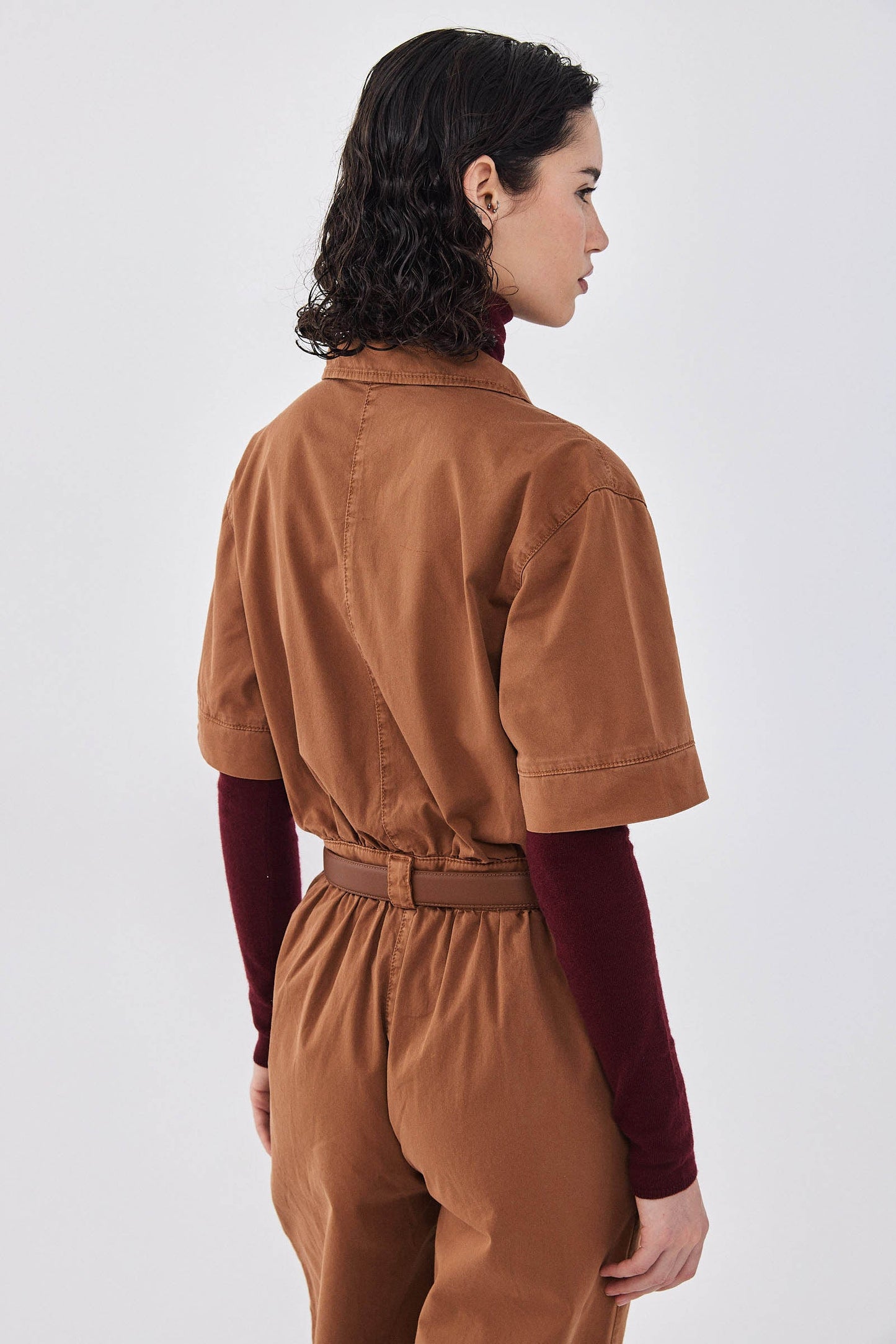 Short Sleeved Cargo Jumpsuit - Dé Rococo