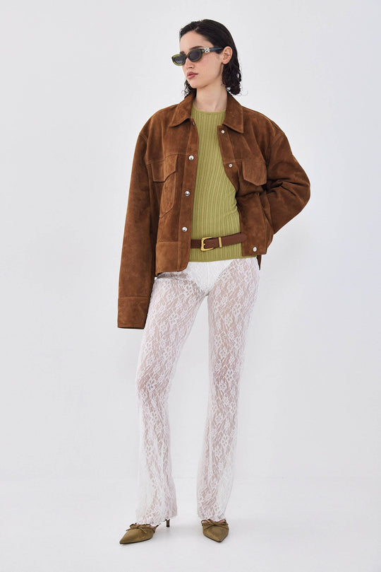 Bootcut Lace Pants - Dé Rococo