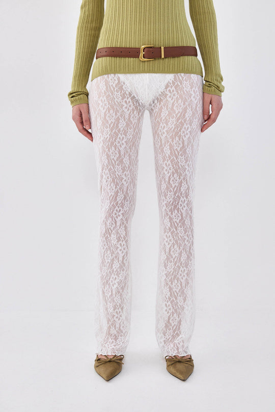 Bootcut Lace Pants - Dé Rococo