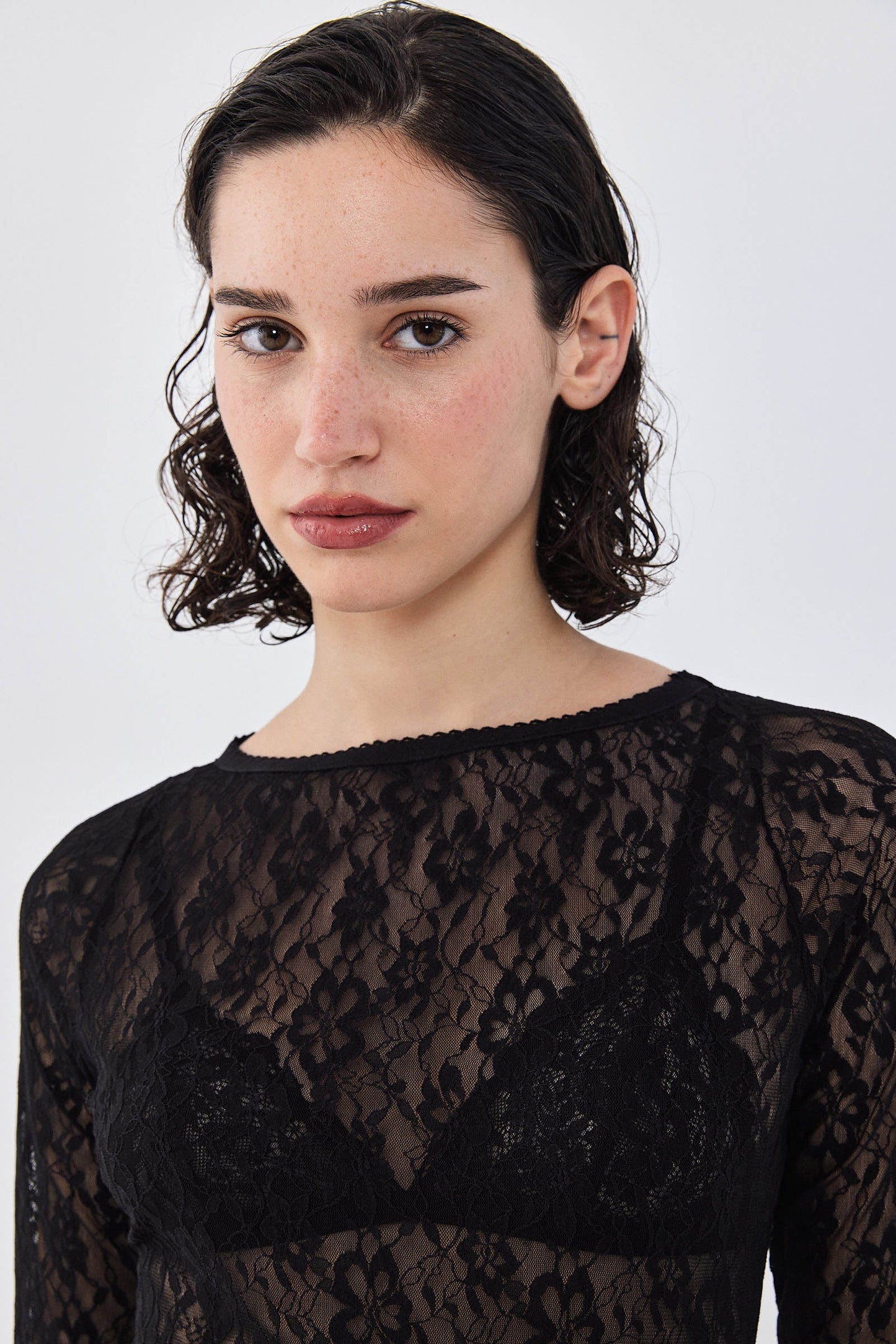 Lace Long Sleeved Top - Dé Rococo