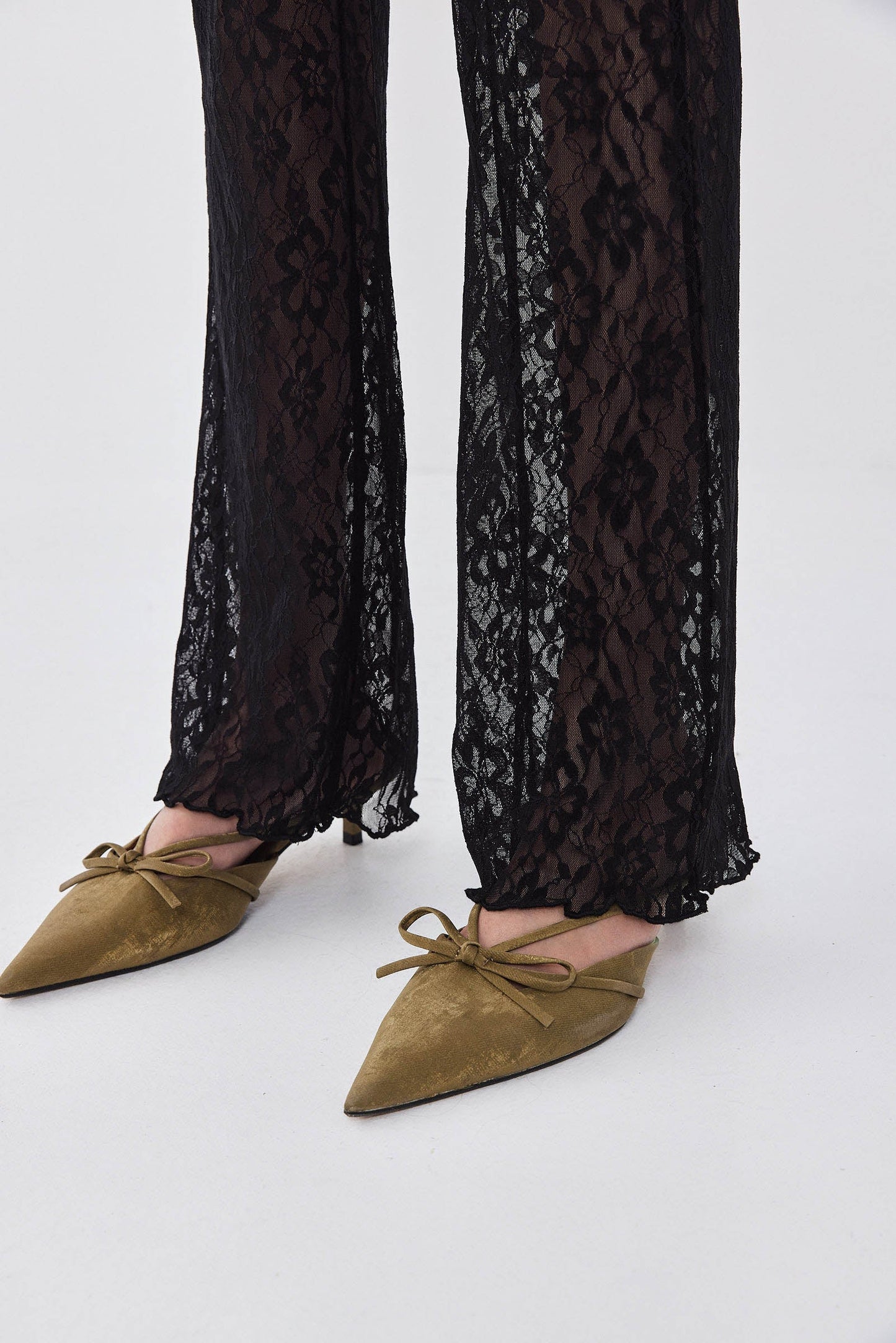 Bootcut Lace Pants - Dé Rococo