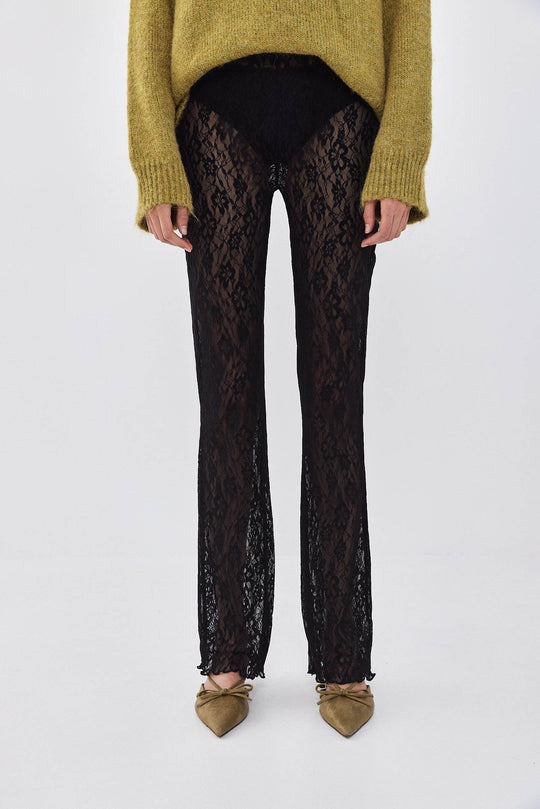 Bootcut Lace Pants - Dé Rococo
