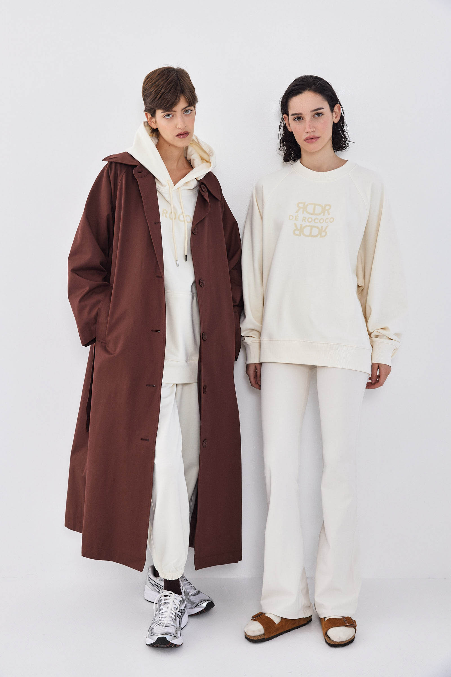 Oversized Flock Fleece Sweatshirt - Dé Rococo