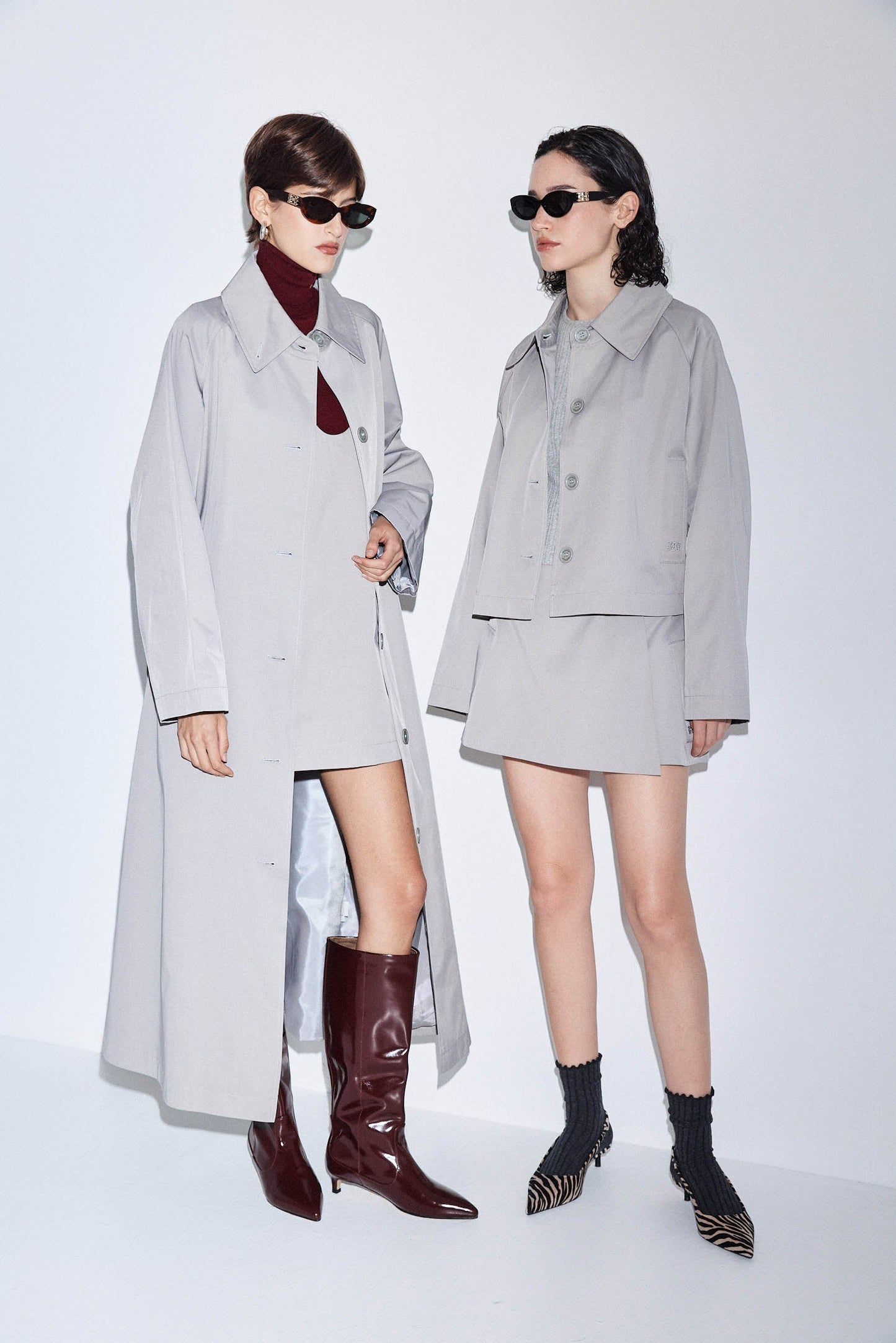 Cropped Trench Coat - Dé Rococo
