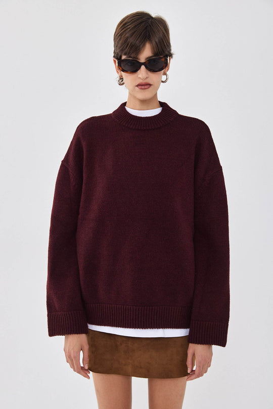 Mockneck Oversized Jumper - Dé Rococo