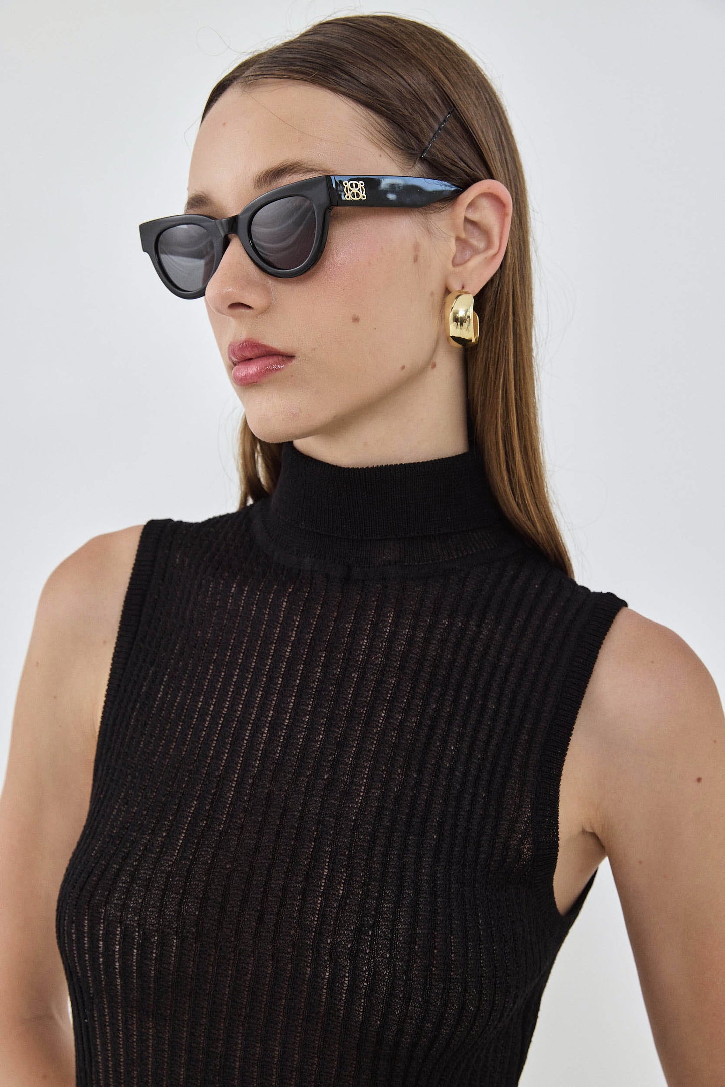 Knit Sleeveless Turtleneck Top - Dé Rococo