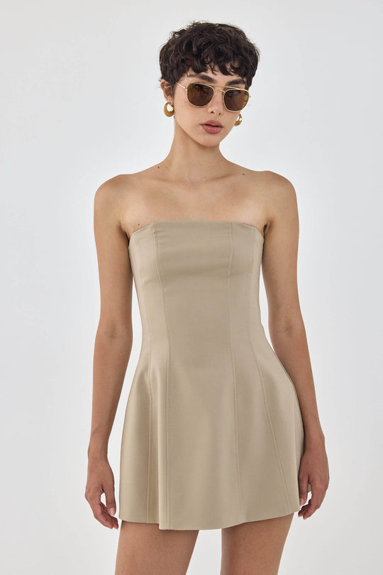 Volume Strapless Mini Dress - Dé Rococo