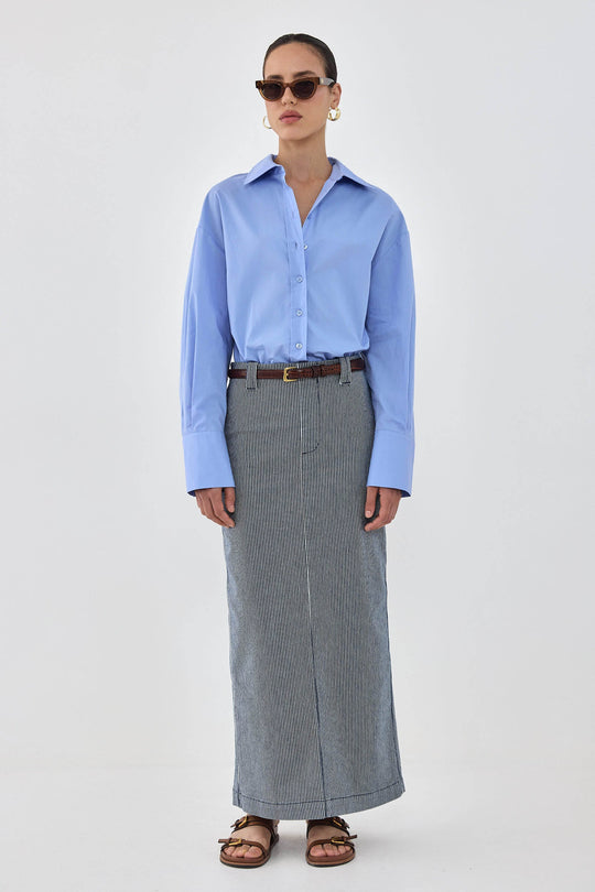 Oversized Poplin Button Down Shirt - Dé Rococo