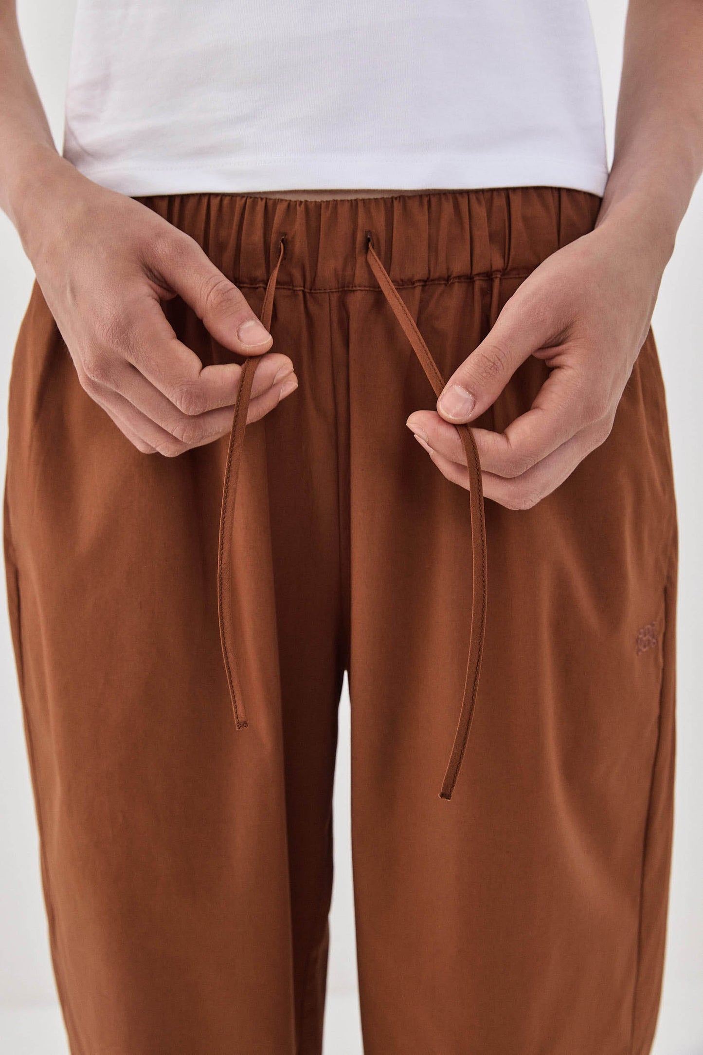 Poplin Wide Leg Pants - Dé Rococo