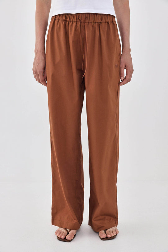 Poplin Wide Leg Pants - Dé Rococo