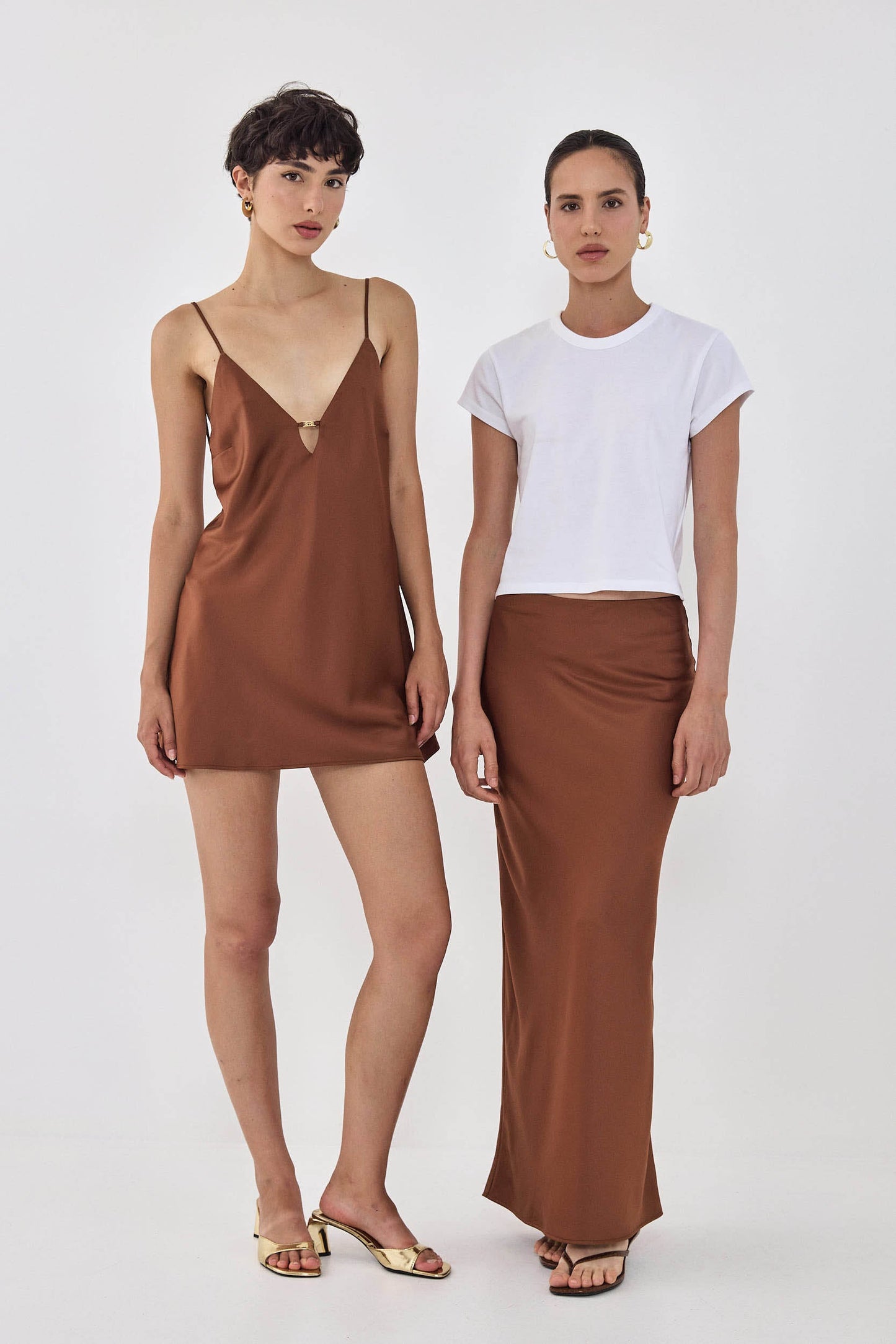 Satin Slip Maxi Skirt - Dé Rococo