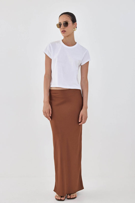 Satin Slip Maxi Skirt - Dé Rococo