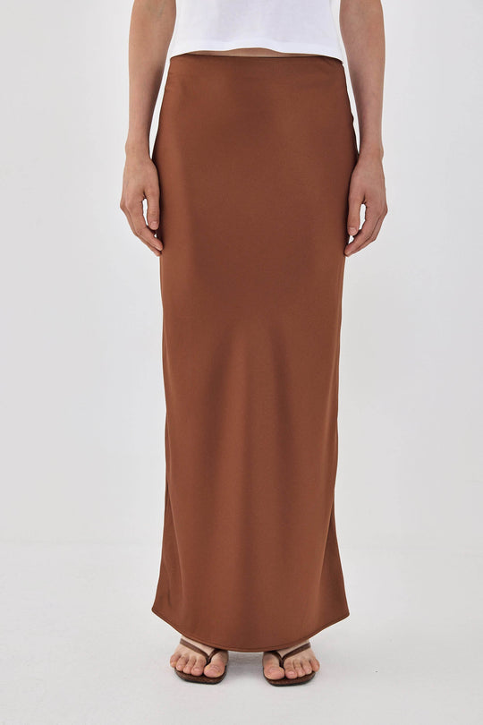 Satin Slip Maxi Skirt - Dé Rococo