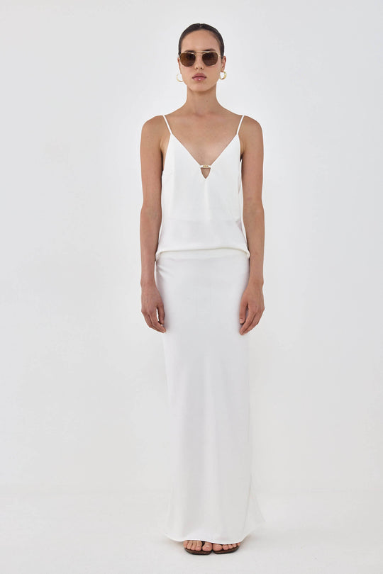 Satin Slip Maxi Skirt - Dé Rococo